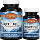 Супер Омега-3 Carlson Super Omega-3 капсулы мягкие по 1200 мг №100 (флакон) + №30 (флакон)