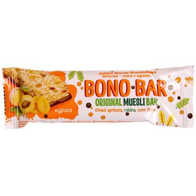 Батончик-мюсли глазированный Bono Bar с курагой 40 г