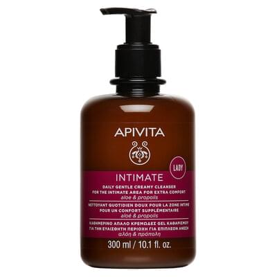 Крем-гель для интимной гигиены Apivita Intimate Lady Дополнительный комфорт нежный очищающий 300 мл