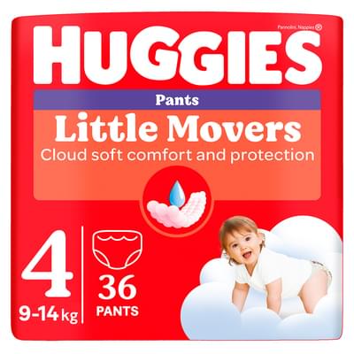 Підгузники-трусики Huggies Ultra Comfort унісекс розмір 4, 9 - 14 кг, 36 шт