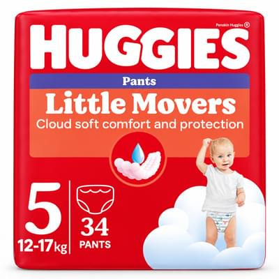 Подгузники-трусики Huggies Ultra Comfort унисекс размер 5, 12 - 17 кг, 34 шт