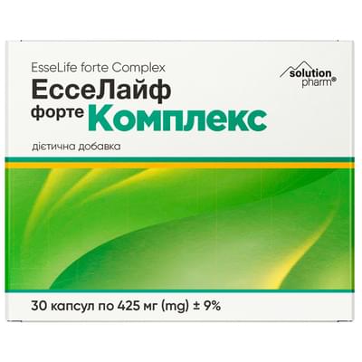 ЭссеЛайф форте Комплекс Solution Pharm капсулы №30 (3 блістери х 10 капсул)