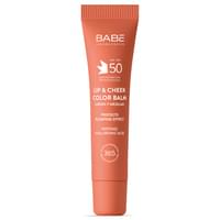 Бальзам-тинт для губ и щек Babe Laboratorios Sun Protection солнцезащитный nude SPF 50 20 мл