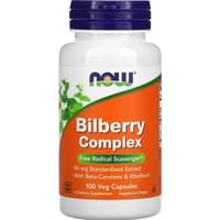 NOW Чорниця для зору Bilberry Complex комплекс капсули №100