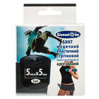 Бинт еластичний Білосніжка адгезивний малої розтяжності чорний 5 см x 5 м