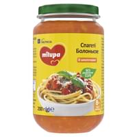 Купить Пюре овощно-мясное детское Нутриция Milupa (Милупа) с макаронами и говядиной Спагетти Болоньезе от 8 месяцев 200 г Пюре овощно-мясное детское Нутриция Milupa (Милупа) с макаронами и говядиной Спагетти Болоньезе от 8 месяцев 200 г