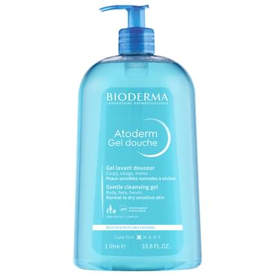 Гель для душу Bioderma Atoderm очищуючий для чутливої сухої шкіри 1000 мл