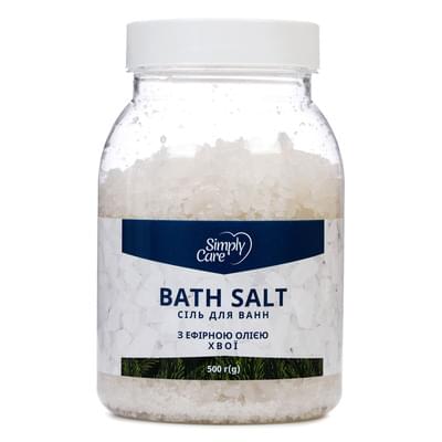 Соль морская для ванн Simply Care с эфирным маслом хвои 500 г