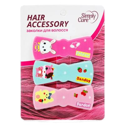 Заколки для волосся Simply Care Бантик 3 шт.