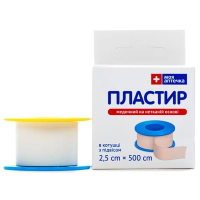 Пластырь медицинский Моя Аптечка на нетканой основе в катушке 2,5 см x 500 см 1 шт.