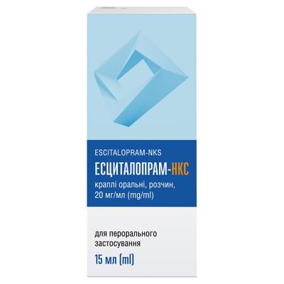 Эсциталопрам-НКС капли орал. раствор 20 мг/мл по 15 мл (флакон)