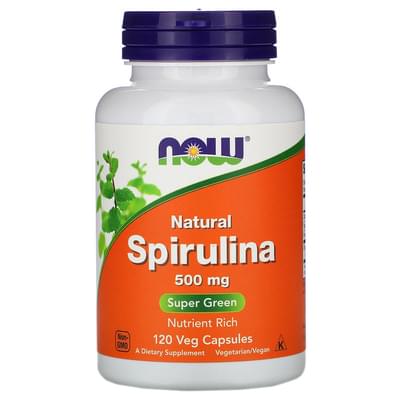Now Спіруліна Spirulina по 500 мг №120