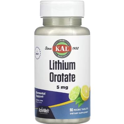 Kal Литий оротат Lithium Orotate таблетки по 5 мг №90