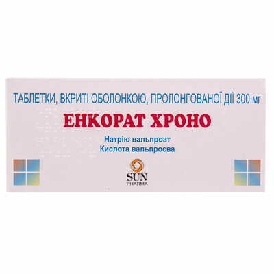 Энкорат Хроно таблетки по 300 мг №30 (3 блистера х 10 таблеток)