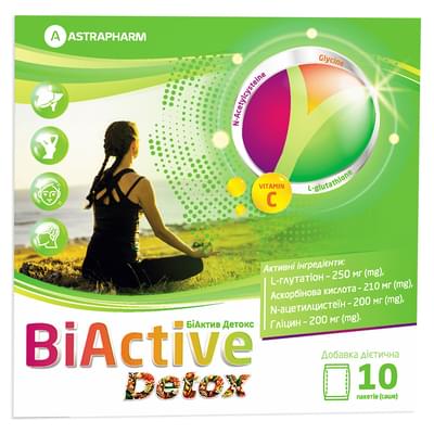 Биактив Детокс порошок д/орал. раствора по 6 г №10 (саше)