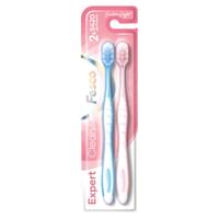 Зубная щетка Fesco Expert Clean розовая и голубая 2 шт.
