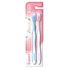 Зубная щетка Fesco Expert Clean розовая и голубая 2 шт.