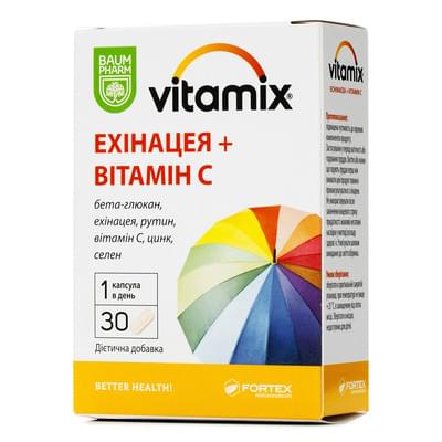 Vitamix Эхинацея + Витамин С Baum Pharm капсулы №30 (3 блистера х 10 капсул)