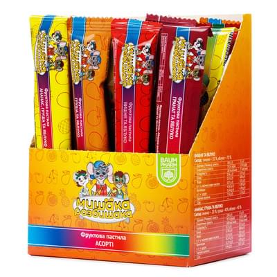 Пастила фруктовая Мышака Разбышака Baum Pharm ассорти по 15 г 28 шт.