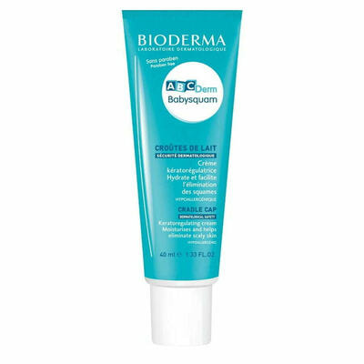 Крем для тела детский Bioderma АВСDerm Babysquam для облегчения удаления чешуек интенсивно увлажняющий 40 мл