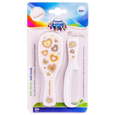 Набір для волосся Canpol 7/406 Newborn baby щітка + гребінь