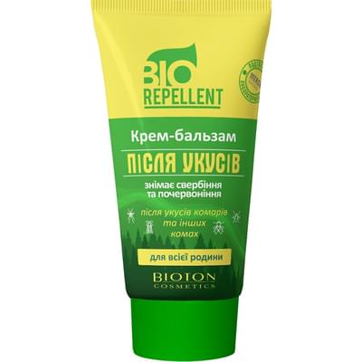 Крем-бальзам от комаров Bioton после укусов комаров для всей семьи 50 мл
