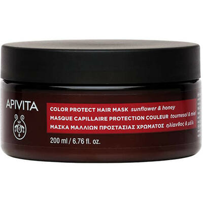 Маска для волос Apivita Защита цвета с подсолнухом и мёдом 200 мл