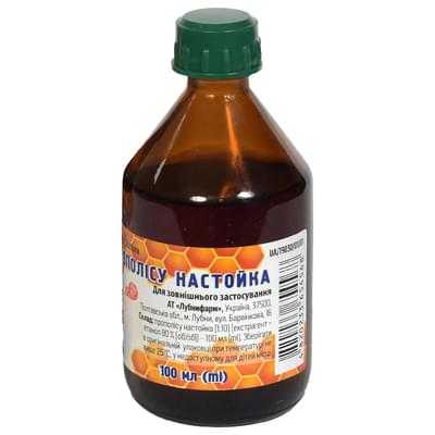 Прополиса настойка Лубныфарм по 100 мл (флакон)