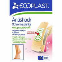 Пластырь медицинский Ecoplast Antishock амортизирующий набор 10 шт.