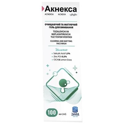 Гель для умывания Акнекса очищающий и матирующий по 100 мл (флакон)