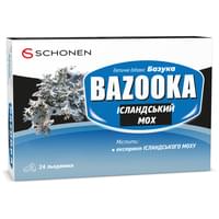 Базука Ісландський мох льодяники №24 (2 блістери х 12 льодяників)