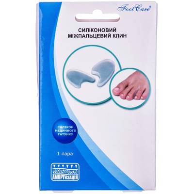 Клин силиконовый Foot care SA-9011 межпальцевый размер L 39-46 пара