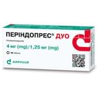 Періндопрес Дуо таблетки 4 мг / 1,25 мг №90 (9 блістерів х 10 таблеток)