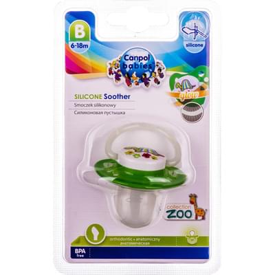 Пустышка силиконовая Canpol Zoo 23/453 анатомическая 6-18 месяцев