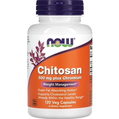 Now Chitosan plus Chromium капсулы по 500 мг №120