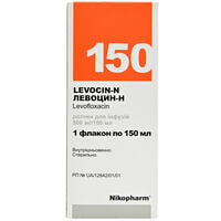 Левоцин-Н раствор д/инф. 500 мг / 100 мл по 150 мл (флакон)