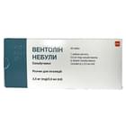 Вентолин Небулы раствор д/инг. 2,5 мг / 2,5 мл по 2,5 мл №40 (небулы)