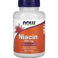 Now Ниацин Niacin таблетки по 500 мг №250