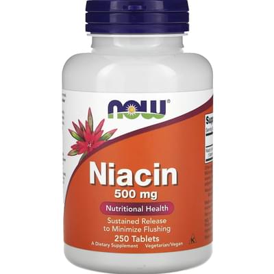 Now Ниацин Niacin таблетки по 500 мг №250