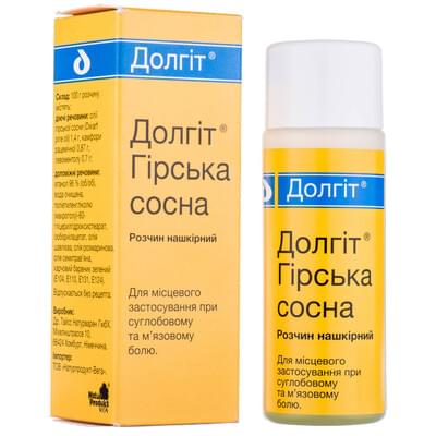 Долгит Горная сосна раствор накож. по 100 мл (флакон)