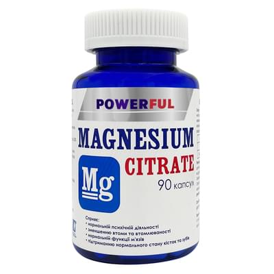 Powerful Магния цитрат капсулы №90