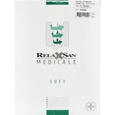 Колготки антиварикозні Relaxsan Soft відкритий носок 23-32 мм розмір 3 бежеві