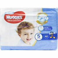 Подгузники Huggies Ultra Comfort для мальчиков размер 5, 12-22 кг, 42 шт.