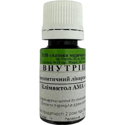 Климактол АМА гранулы гомеопатические по 10 г (флакон)