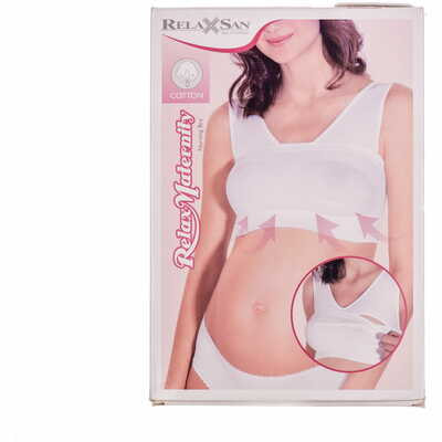 Майка для кормления Relaxsan Nursing Bra 5700 размер L белая