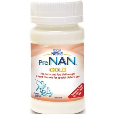 Суміш рідка молочна Nestle PreNAN Gold для недоношених та маловагових дітей від народження 90 мл