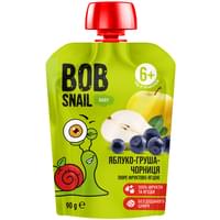 Купить Пюре фруктовое Bob Snail Яблоко-груша-черника с 6-ти месяцев 90 г Пюре фруктовое Bob Snail Яблоко-груша-черника с 6-ти месяцев 90 г