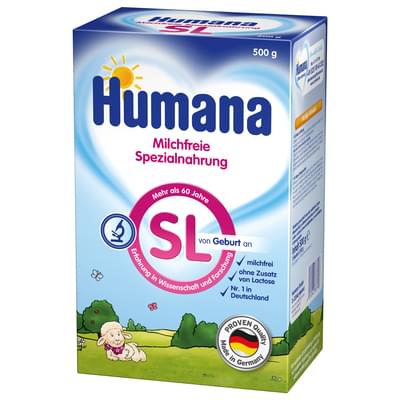 Смесь сухая безмолочная Humana SL на основе изолята соевого белка с рождения 500 г