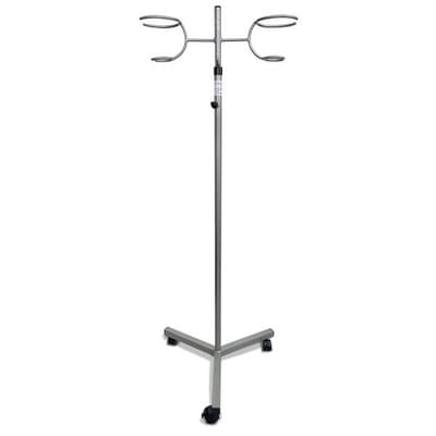 Штатив медицинский регулируемый по высоте на колесах с фиксатором Торос Групп тип 1045