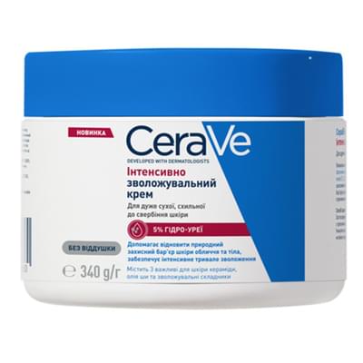 Крем для лица и тела Cerave интенсивно увлажняющий для сухой кожи, склонной к зуду 340 г
